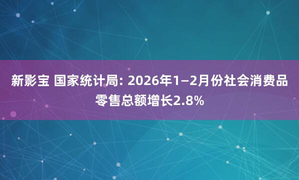 新影宝 国家统计局: 2026年1—2月份社会消费品零售总额增长2.8%